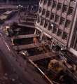 Footpath construction for Castle Square outside (right) T. B. and W. Cockayne, department store, Nos. 1 - 13 Angel Street