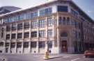 Entrance to the No.1 St. Mary's Square office development encompassing the original frontage of Joseph Pickering and Sons Ltd., cardboard box and carton manufacturers, Moore Street Entrance to the No.1 St. Mary's Square office development encompassing the original frontage of Joseph Pickering and Sons Ltd., cardboard box and carton manufacturers, Moore Street