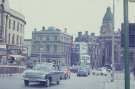 High Street looking towards Commercial Street and the junctions with (right) Fitzalan Square showing (centre left) Yorkshire Bank, Nos. 2 - 4 Haymarket and (top right) Barclays Bank, corner of High Street and Fitzalan Square High Street looking towards Commercial Street and the junctions with (right) Fitzalan Square showing (centre left) Yorkshire Bank, Nos. 2 - 4 Haymarket and (top right) Barclays Bank, corner of High Street and Fitzalan Square