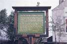 Sign for the Attercliffe Chapel of Ease and burial ground, Hill Top, Attercliffe Common