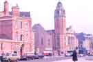 Norfolk Street showing (left) St. Marie's Roman Catholic Church Presbytery, (centre) Central United Reformed Church and (right) Victoria Hall