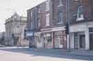 Shops on Queens Road showing (left) Trustee Savings Bank (formerly the Sheffield Savings Bank and latterly Heeley Bank Antiques Centre)