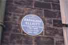 Blue plaque on Ebenezer Elliott's house, No. 22 Blake Grove Road