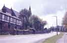 Norton Lees Lane showing (centre) St. Paul's C. of E. Church