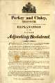 Broadsheet  explaining Parker and Cluley's patent adjusting bedstead