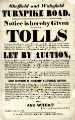 Sheffield and Wakefield Turpike Road - tolls to be let by auction