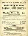 Sheffield School Board - opening of the Darnall Road Schools for boys, girls and infants