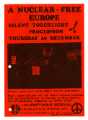 Poster - A Nuclear Free Europe - silent torchlight procession Shude Hill to City Hall 