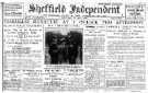 Detail from Sheffield Independent showing the headline for the signing of the treaty of Versailles, formally ending World War One Detail from Sheffield Independent showing the headline for the signing of the treaty of Versailles, formally ending World War One