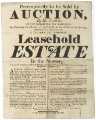 View: y13682 The Nursery (Nursery Street and Garden Street): bill announcing the sale by auction of a leasehold estate in the Nursery, in the township of Brightside, in the parish of Sheffield, held under His Grace the Duke of Norfolk