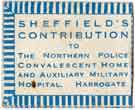 World War One pin badge - Sheffield's contribution to the Northern Police Convalescent Home and Auxiliary Military Hospital, Harrogate (reverse)
