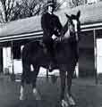 South Yorkshire Police: Police Constable P. Bower of the Mounted Section with his new horse, currently known as 'Victor', which is presently the subject of a name the horse competition for local children