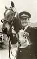 South Yorkshire Police: Police Constable Hunt with 'Grenadier', winners of the 'British United Cup', September 1988