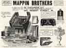 View: y13987 Advertisement for Mappin Brothers, Queen's Works, corner of Pond Street and Bakers Hill