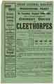 Great Central Railway: poster advertising Woodhouse Feast excursion to Grimsby Docks and Cleethorpes