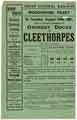 Great Central Railway: poster advertising Woodhouse Feast excursion to Grimsby Docks and Cleethorpes Great Central Railway: poster advertising Woodhouse Feast excursion to Grimsby Docks and Cleethorpes