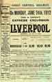 Great Central Railway: poster advertising Dean and Dawson's express excursion to Liverpool Great Central Railway: poster advertising Dean and Dawson's express excursion to Liverpool
