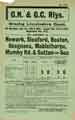 Great Northern Railway and Great Central Railway: poster advertising, excursions to Newark, Sleaford, Boston, Skegness, Mablethorpe, Mumby Road and Sutton on Sea Great Northern Railway and Great Central Railway: poster advertising, excursions to Newark, Sleaford, Boston, Skegness, Mablethorpe, Mumby Road and Sutton on Sea