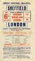 Great Central Railway: poster advertising Dean and Dawson's corridor dining car express to London