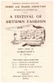 Advertisement for 'A Festival of Autumn Fashion' staged by John Atkinson Ltd., Edmund Road Drill Hall