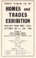 View: y14199 Advertisement for Sheffield Telegraph and Star's Homes and Trades Exhibition, Edmund Road Drill Hall, October 3rd - 13th October 1956