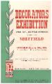Cover for the handbook for the Decorators Exhibition, Drill Hall, Norfolk Barracks, Edmund Road, 22 - 29 October, 1955