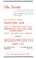 Advertisement for Bodsworth Brothers Ltd., painters and decorators, No. 446 London Road and No. 379 Abbeydale Road