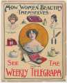 Sheffield Weekly Telegraph poster: How women beautify themselves