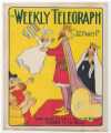 Sheffield Weekly Telegraph poster: Edward presents his son and a copy of the Weekly Telegraph to the Welsh
