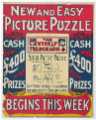 Sheffield Weekly Telegraph poster: New and easy picture puzzle. Cash £400 prizes