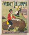 Sheffield Weekly Telegraph poster: Bobbie Burns [Robert Burns] writes an ode for the Weekly Telegraph