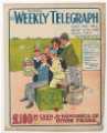Sheffield Weekly Telegraph poster: Can you tell what popular book this represents? £100 in cash and hundreds of other prizes