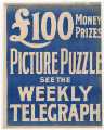 Sheffield Weekly Telegraph poster: Picture puzzle. £100 money prizes