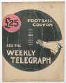 Sheffield Weekly Telegraph poster: £25 football coupon