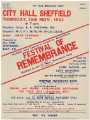 View: y14521 Festival of Remembrance poster
