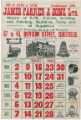 James Farrer and Sons Ltd., makers of buffs, glazers, grinding and polishing machines, etc., Division Street - calendar