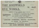 Advertisement for The Sheffield Dye Works, Little London Road, Heeley