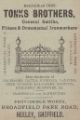 Advertisement for Tonks Brothers, General Smiths, Fitters and Ornamental Ironworkers, Providence Works, Broadfield Park Road, Heeley 