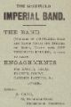 Advertisement for the Sheffield Imperial Band