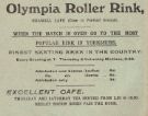View: y14623 Advertisement for Olympia Roller Rink, Bramall Lane