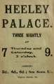 Advertisement for Heeley [Electric] Palace, London Road 