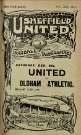 Cover of programme for forthcoming match, Sheffield United FC v. Oldham Athletic FC, Saturday, 5th December 1914