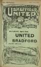 Cover of programme for forthcoming match, Sheffield United FC v. Bradford FC, Saturday, 3rd April 1915