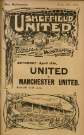 Cover of programme for forthcoming match, Sheffield United FC v. Manchester United FC, Saturday, 17 April 1915