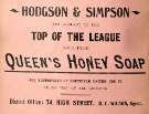 Advertisement for Hodgson and Simpson, grocers, No. 74 High Street (District office)