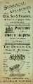 Programme of Music in the Parks, season 1908 (p.1). Advertisements for Ellis, Son and Paramore, surgical appliance manufacturers,No. 39 Church Street or Spring Street Works [Nos. 69 - 71 Spring Street] ...