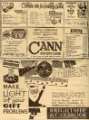 Advertisements for (top) [Philip] Cann, music seller, No. 4 Dixon Lane and (bottom) Brightside and Carbrook Cooperative Society, Castle House, Angel Street, City Stores, Exchange Street [and] Middlewood Road