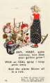 IZAL nursery rhyme card: Mary, Mary, quite contrary [1934]