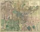 View: y15494 Bacon's large scale plan of Sheffield, possibly 1890s
