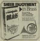 Advertisement for a music cassette by Sheffield Brass by the City of Sheffield [Brass] Band